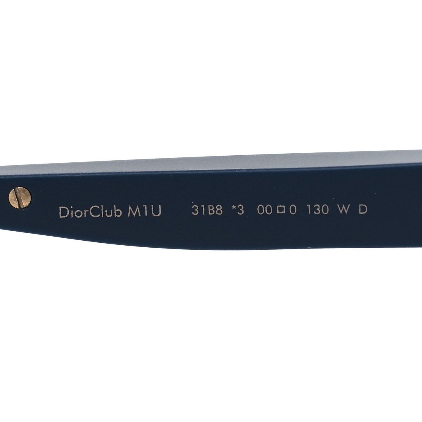 CHRISTIAN DIOR Oblique Diorclub M1U Mask Sunglasses Blue