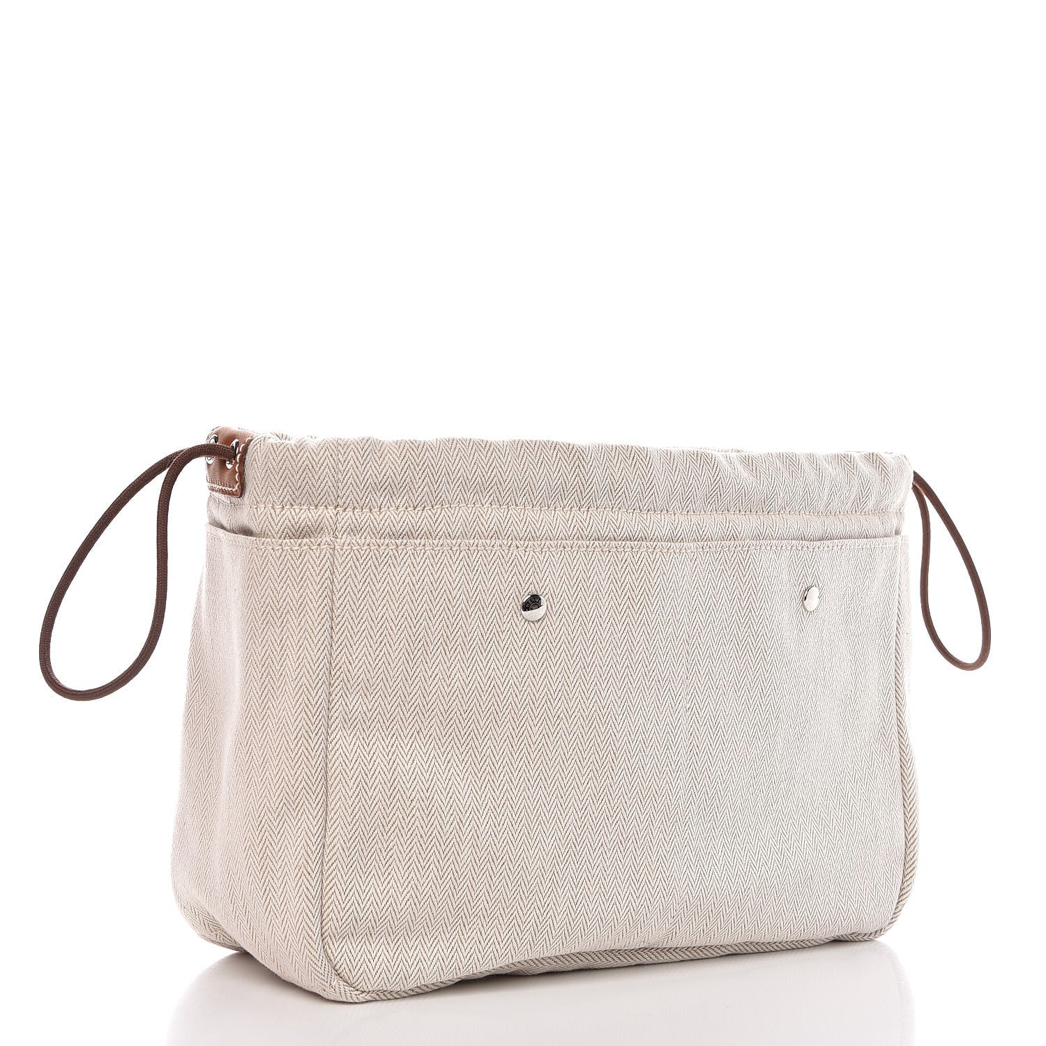 Hermes Canvas Barenia Fourbi 25 MM Pouch Naturel Fauve 3 of 10