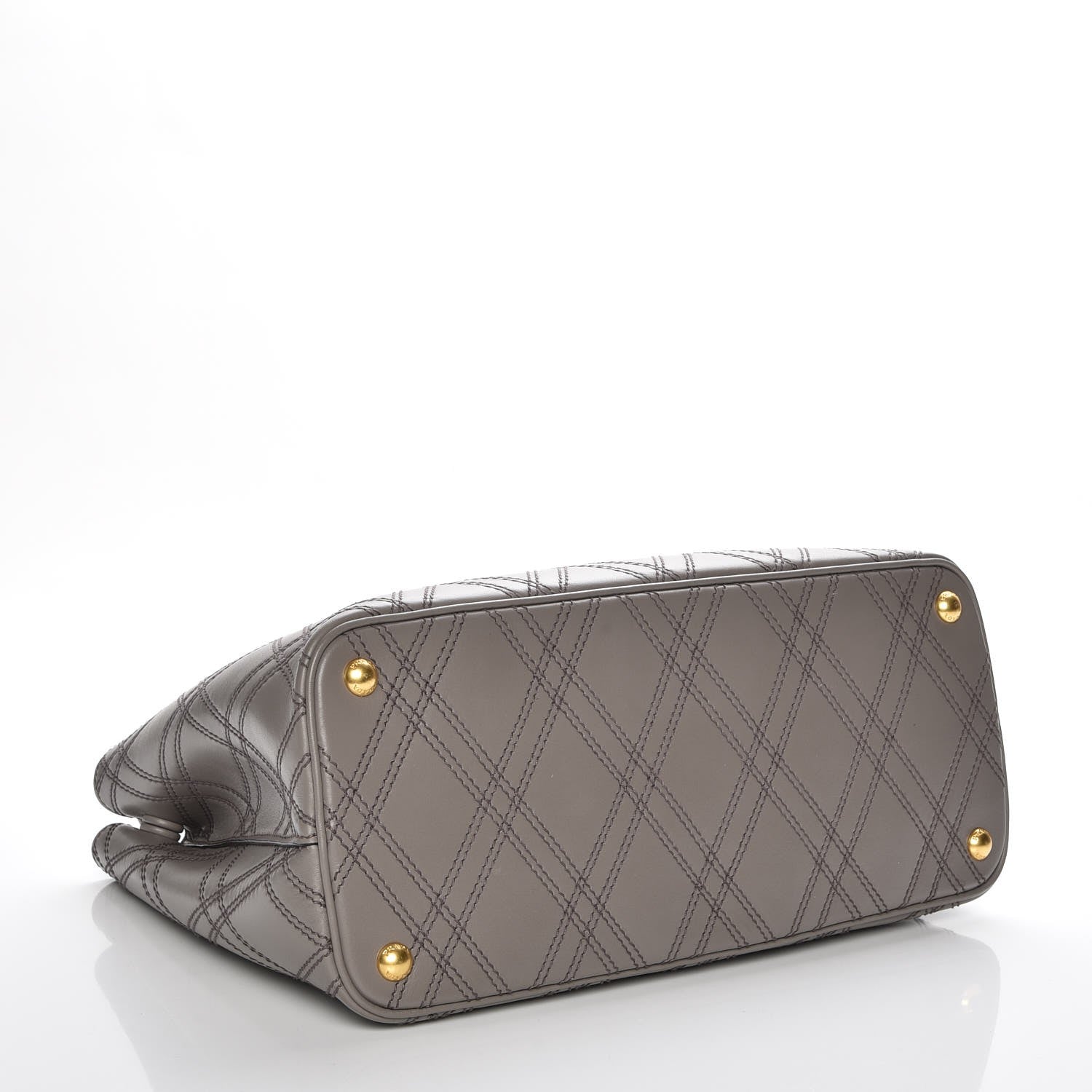 Prada City Calf Quilted Large Double Bag Argilla 5 of 7