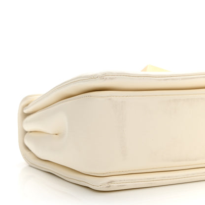 Valentino Garavani Nappa One Stud Chain Clutch Ivory 7 of 8