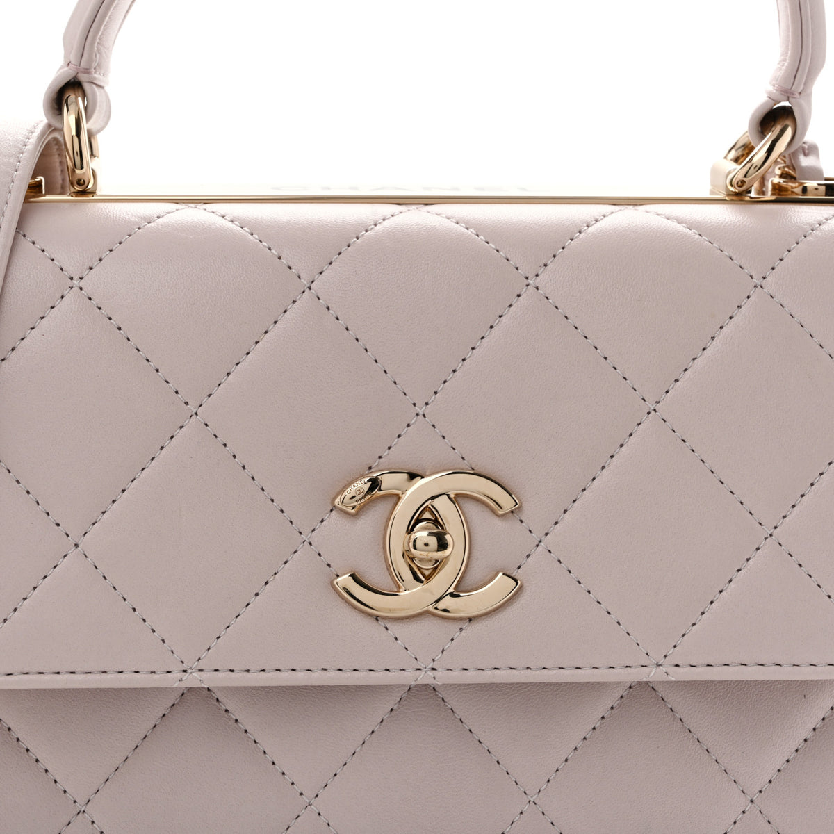 Chanel Lambskin Quilted Small Trendy CC Dual Handle Flap Bag Light Purple 8 of 13
