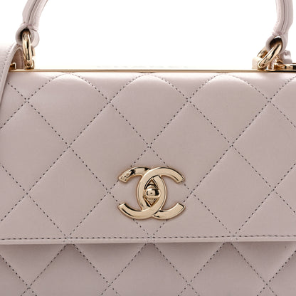 Chanel Lambskin Quilted Small Trendy CC Dual Handle Flap Bag Light Purple 8 of 13