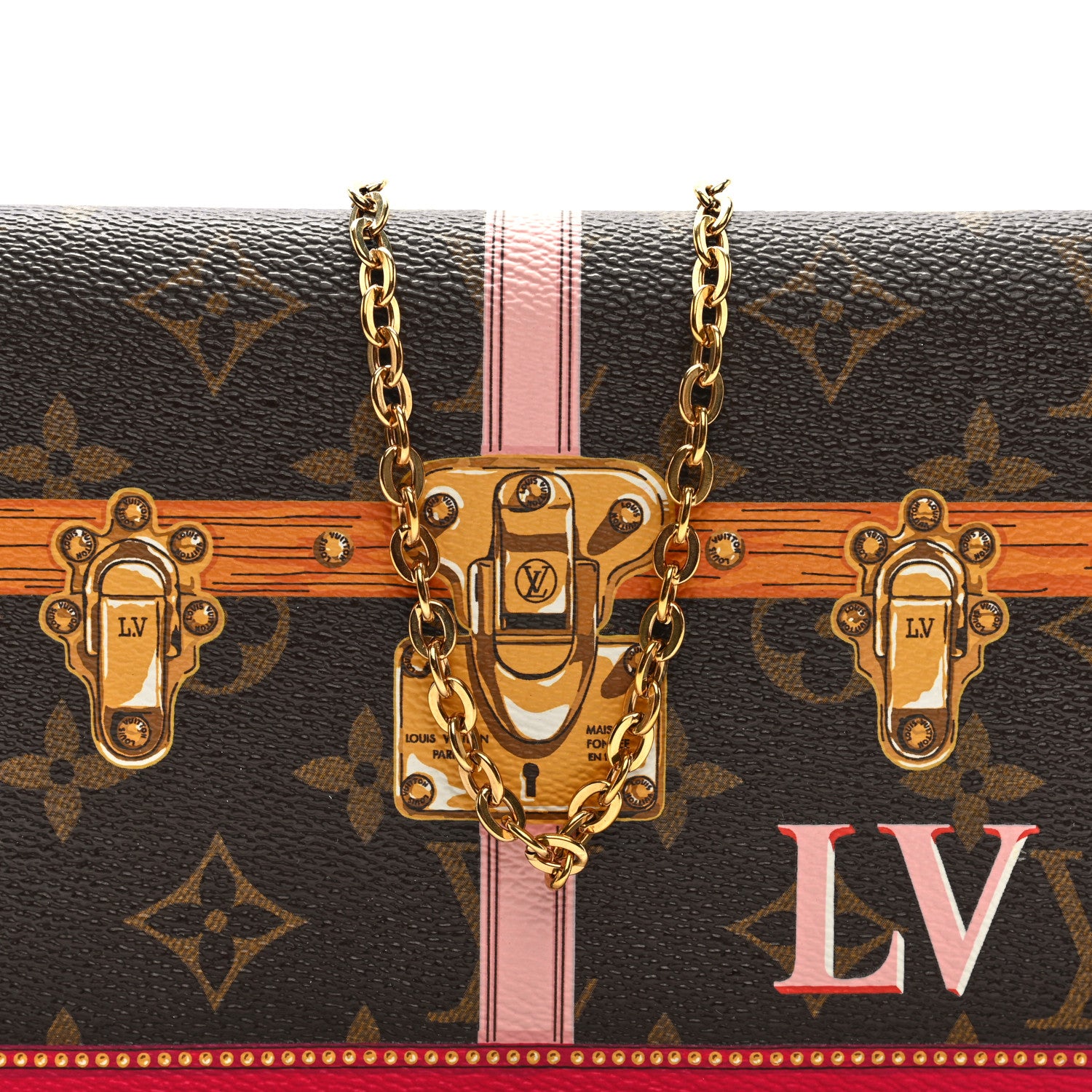 Louis Vuitton Monogram Summer Trunks Pochette Weekend 1821748