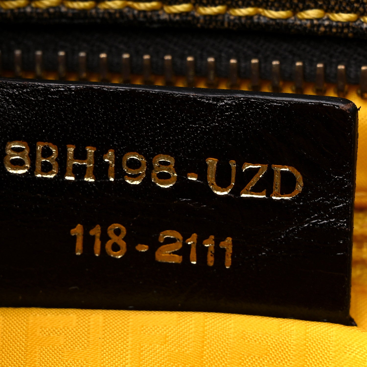 Fendi Zucca Spalmati Small Roll Tote Tobacco Giallo 6 of 15