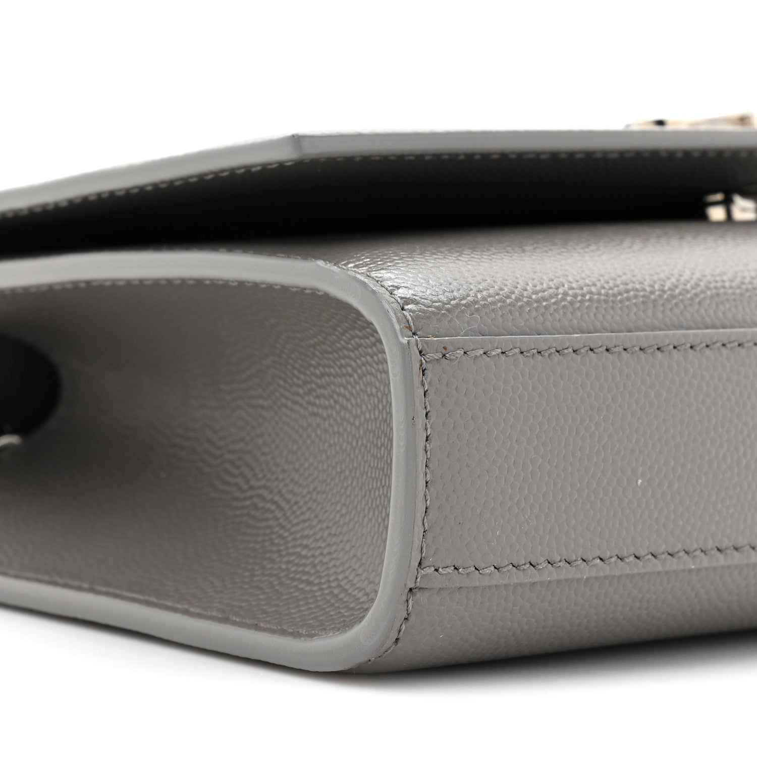 Saint Laurent Grain De Poudre Small Monogram Kate Satchel Storm 9 of 11