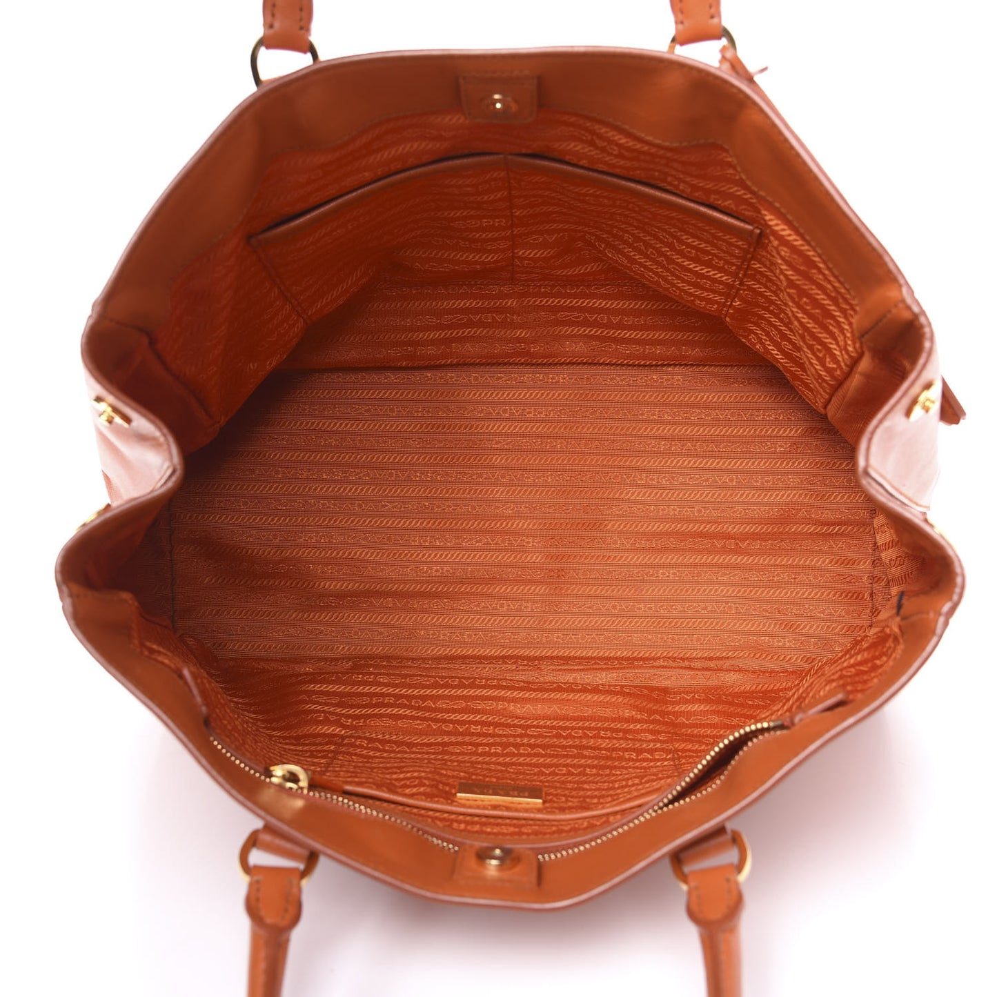 Saffiano Lux Large Tote Papaya