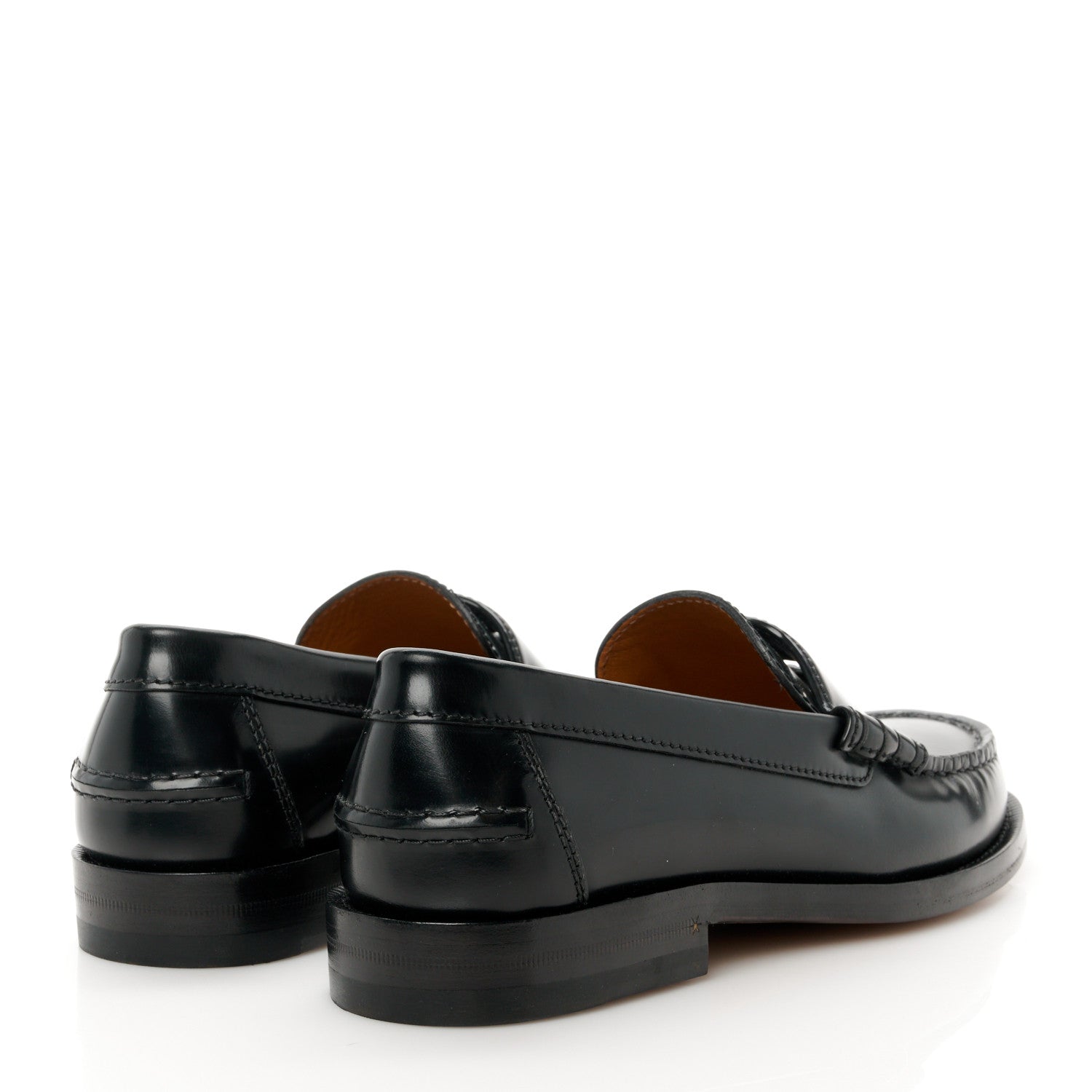 Gucci Millennial Ribot Cut Out Interlocking G Loafers 36 Black 4 of 9