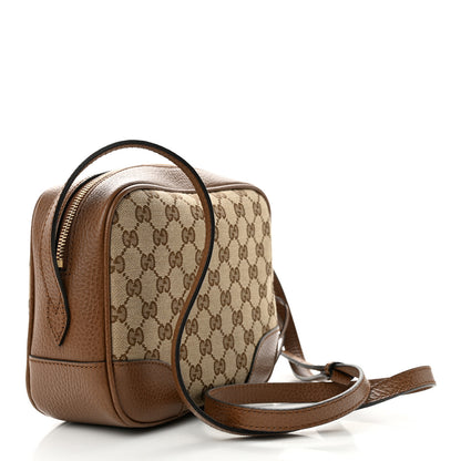 Gucci Monogram Mini Bree Messenger Bag Beige Tabacco 3 of 11