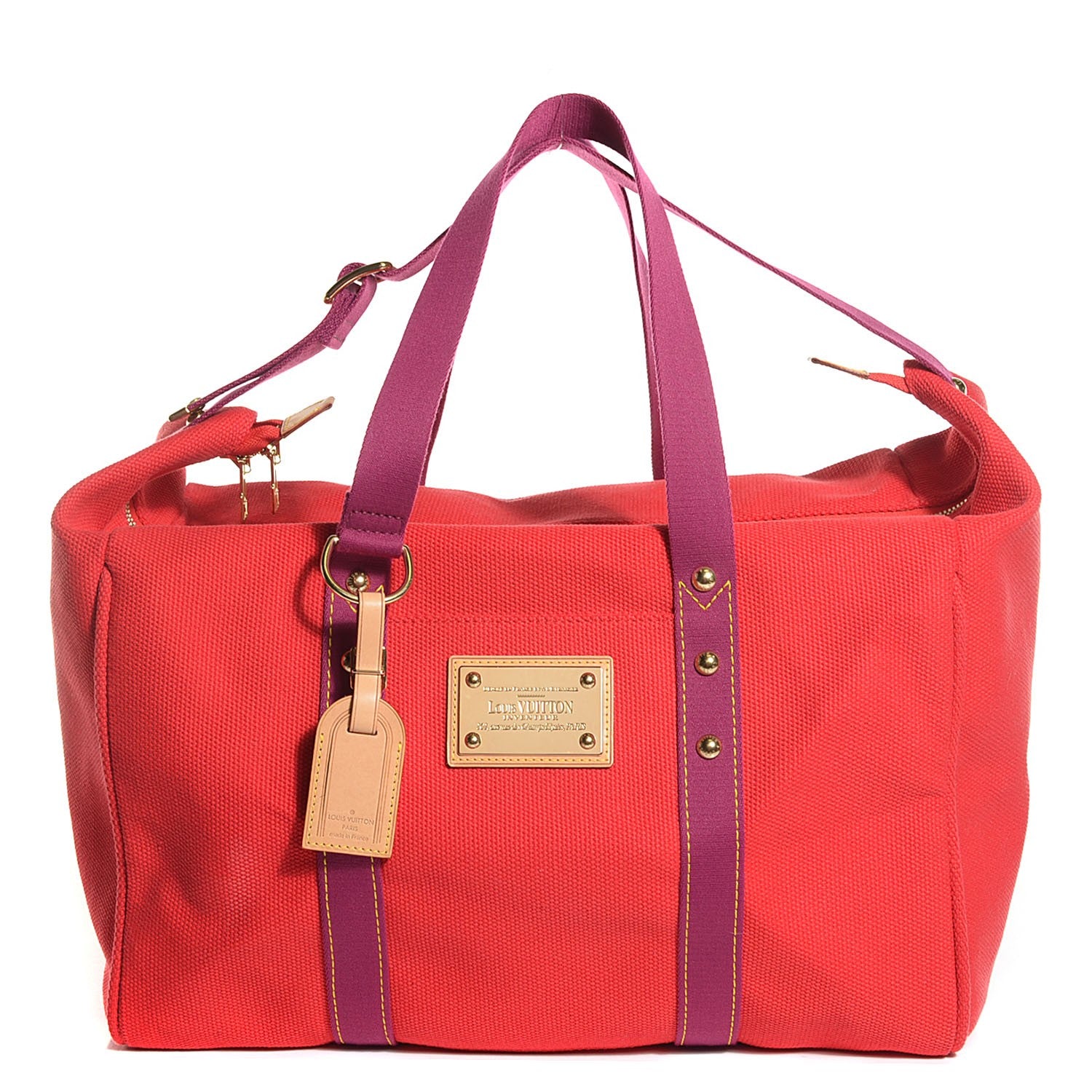Louis Vuitton Toile Antigua Cabas GM Red 1 of 7