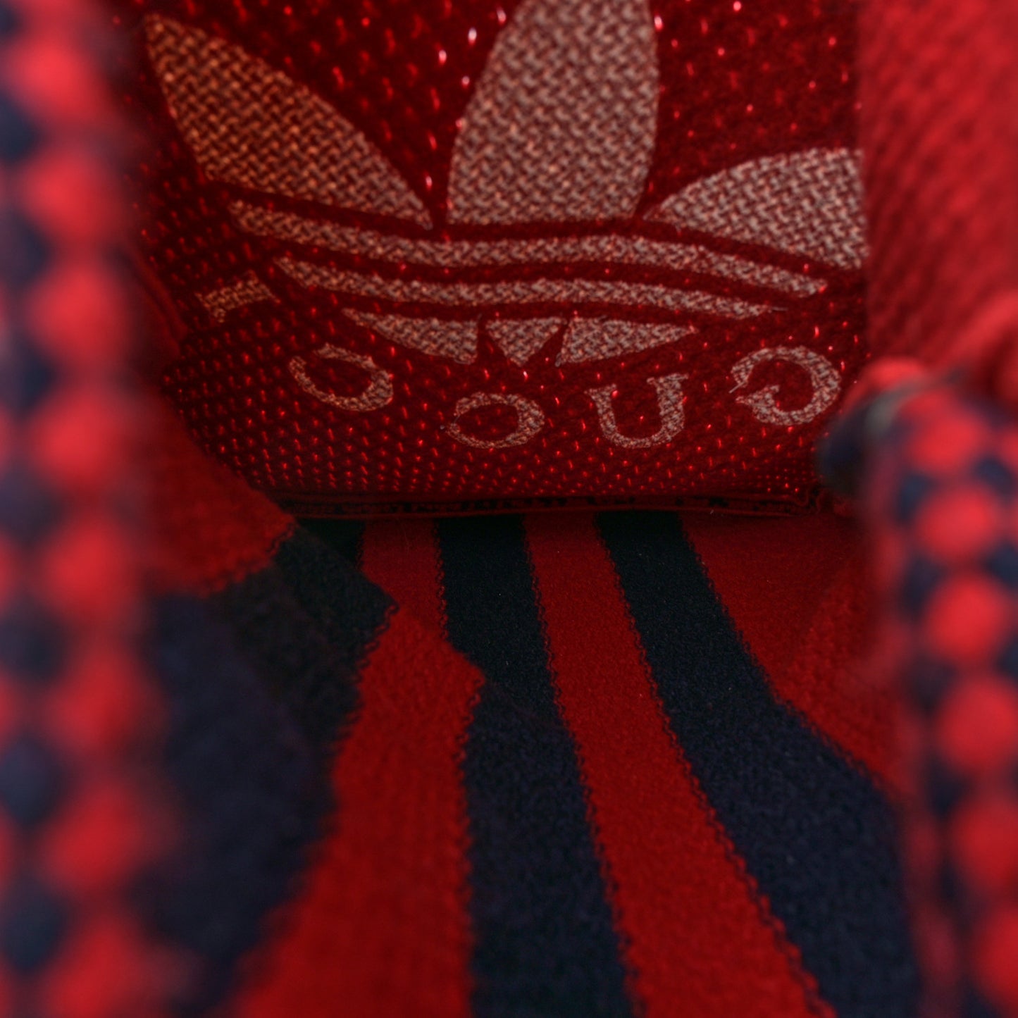x Adidas Crochet Fringe Messenger Bag Hibiscus Red