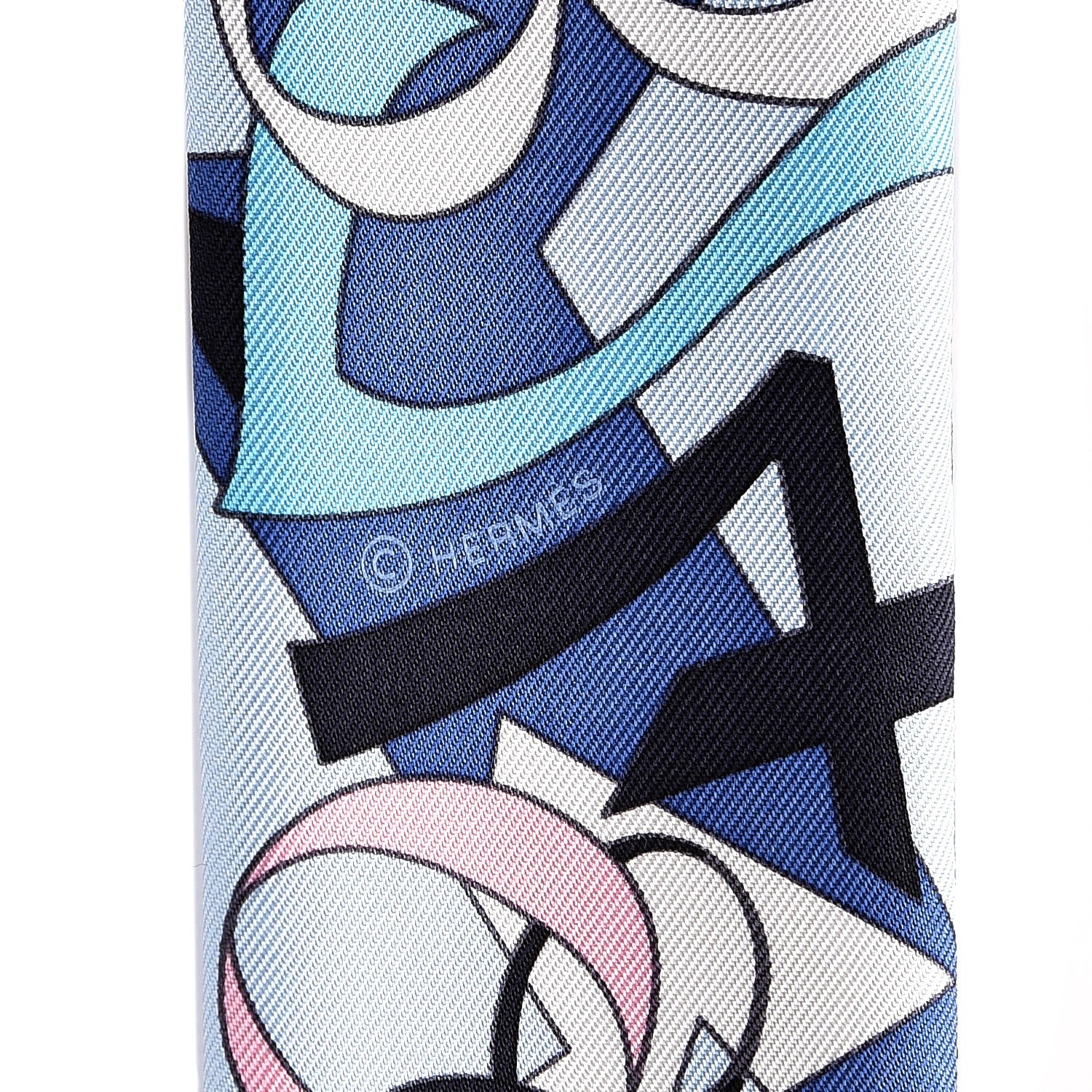 Hermes Silk Le Nombre D'Or Twilly 5 of 5