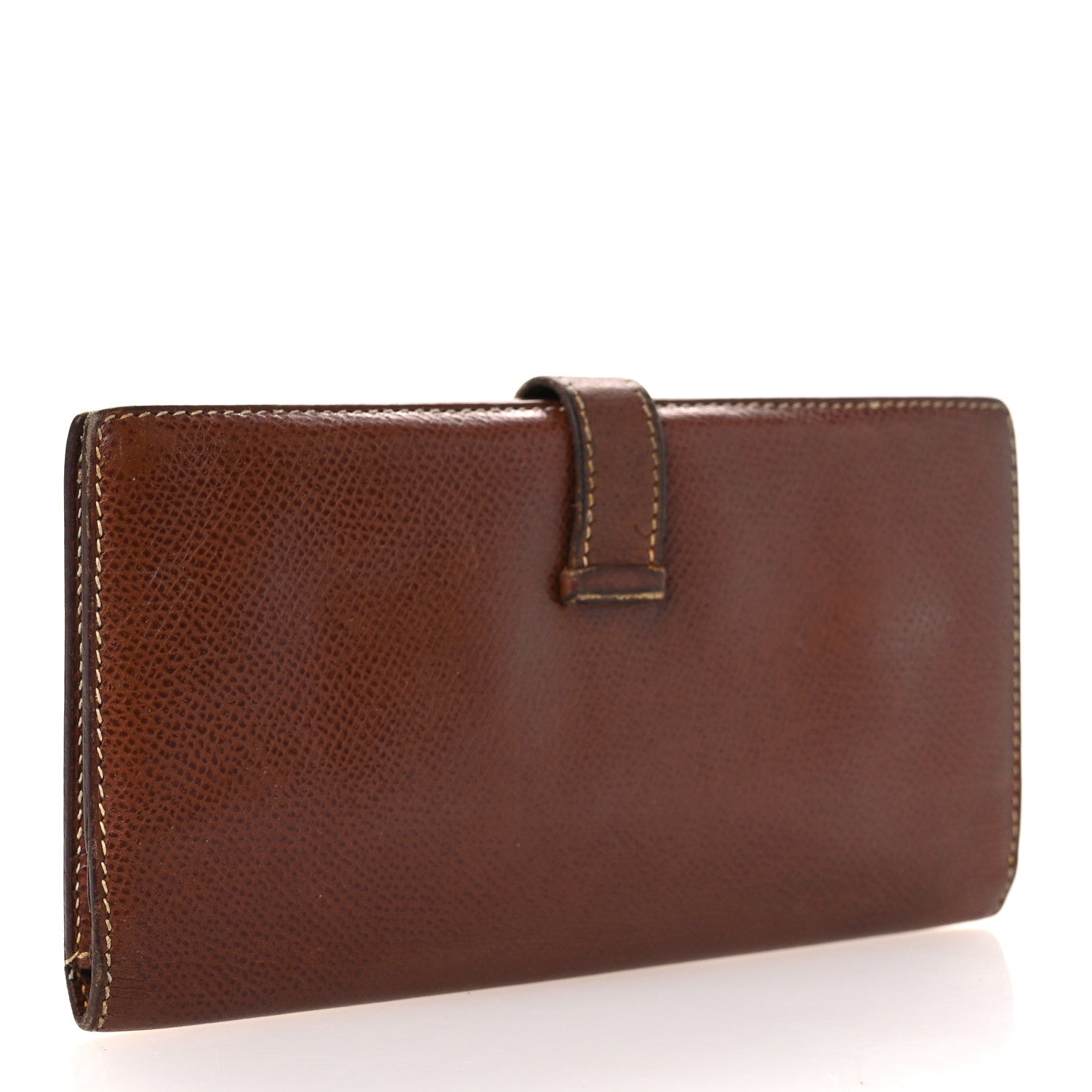 Hermes Courchevel Bearn Gusset Wallet Gold 3 of 13
