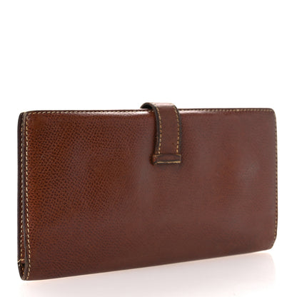 Hermes Courchevel Bearn Gusset Wallet Gold 3 of 13