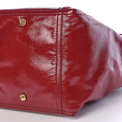 Saint Laurent Patent Small Downtown Dark Red 9 of 10