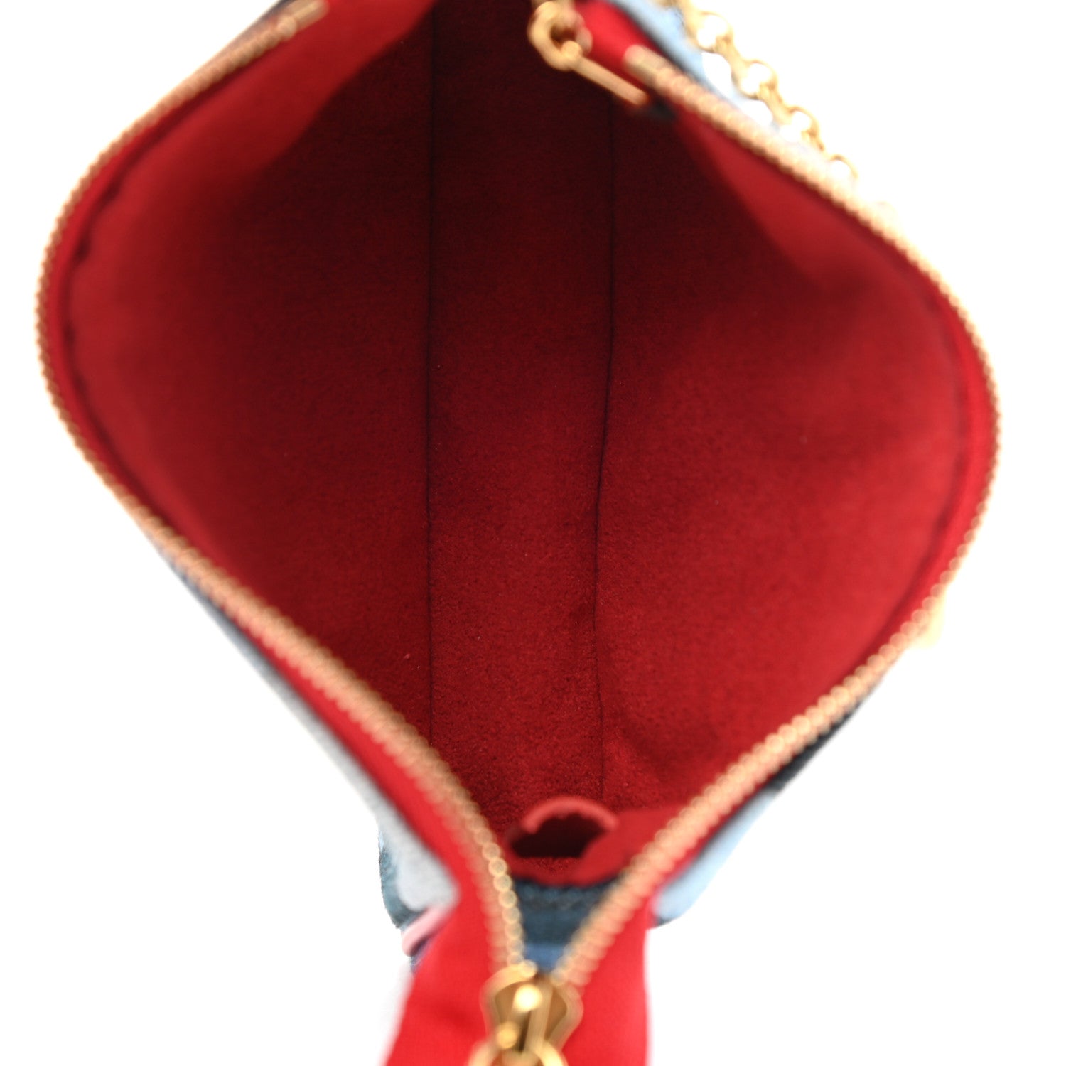 Louis Vuitton Denim Micro Pochette Accessories Denim Rouge 5 of 7