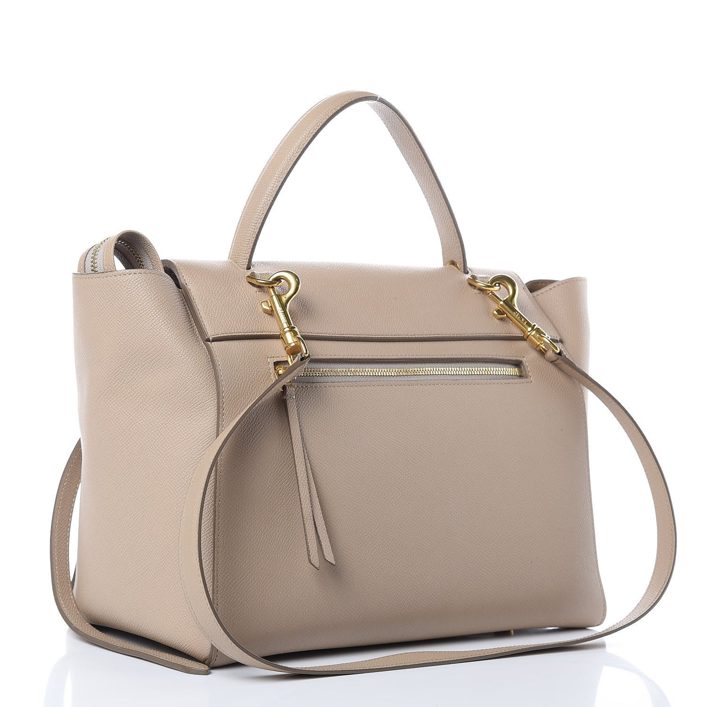 Grained Calfskin Mini Belt Bag Light Taupe