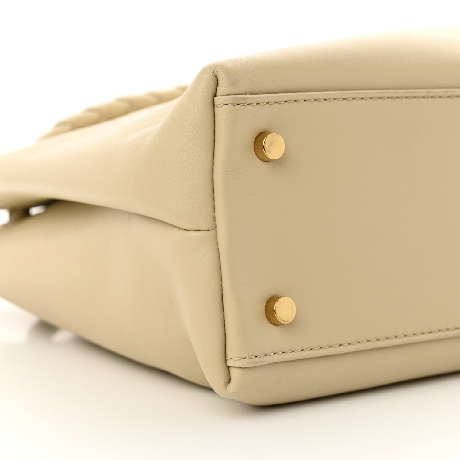 Bottega Veneta Silky Calfskin Medium Andiamo Shoulder Bag Light Butterscotch 8 of 9