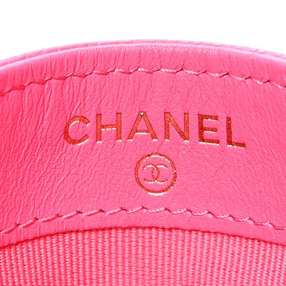 Chanel Caviar Quilted Card Holder Pink 6 of 10