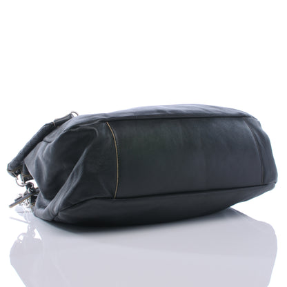 Chanel Lambskin Large Edgy Hobo Black 4 of 7