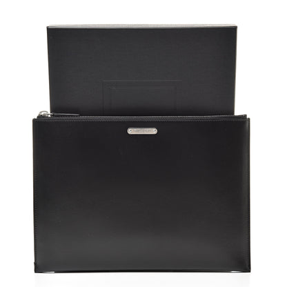 Saint Laurent Calfskin Zipped Clutch Black 8 of 8
