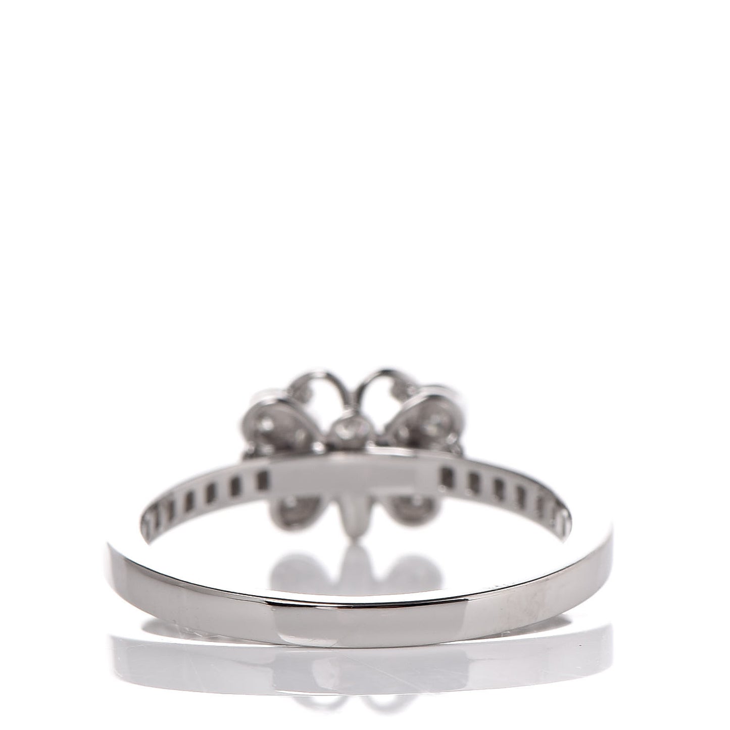 Platinum Diamond Enchant Butterfly Ring 53 6.5