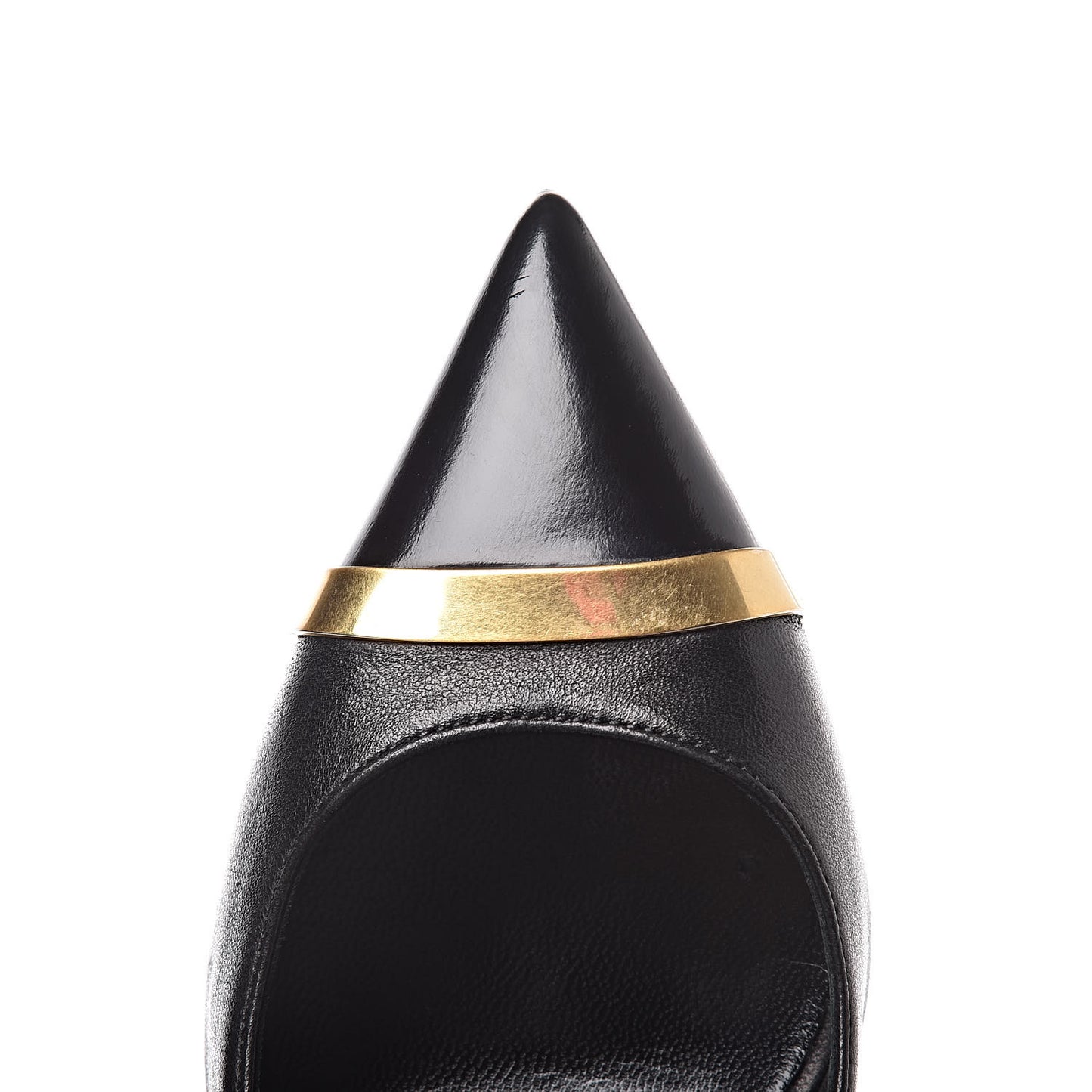 Leather Classic Paris 80 Cap Toe Escarpin Pumps 34.5 Black