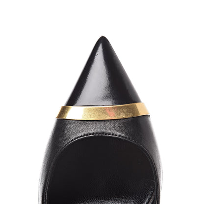 Saint Laurent Leather Classic Paris 80 Cap Toe Escarpin Pumps 34.5 Black 22 of 22