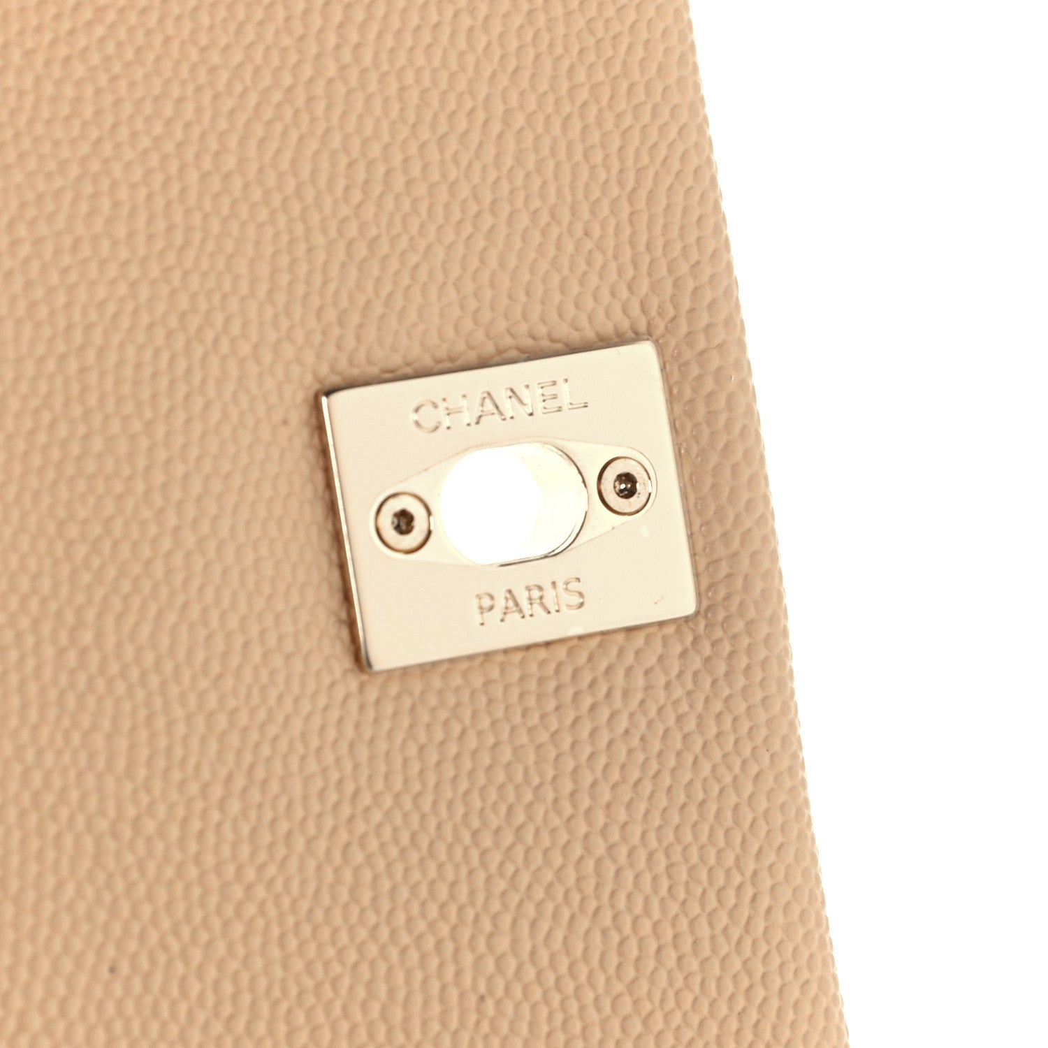 Chanel Caviar Lizard Embossed Quilted Extra Mini Coco Handle Flap Beige 6 of 11