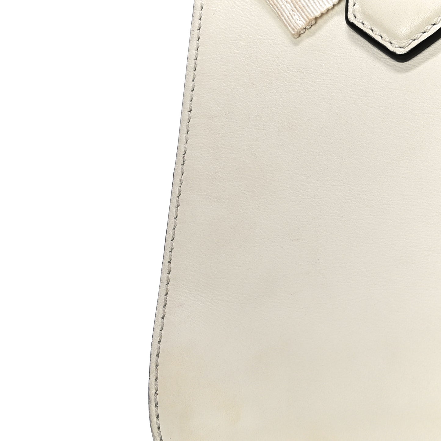 Calfskin Marmont Ribbon Top Handle Bag White