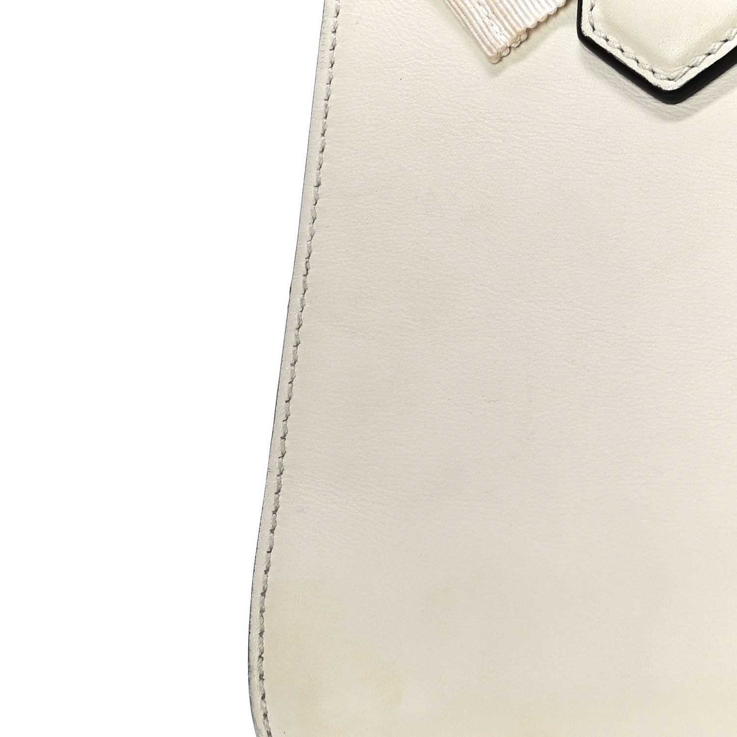 Gucci Calfskin Marmont Ribbon Top Handle Bag White 12 of 12