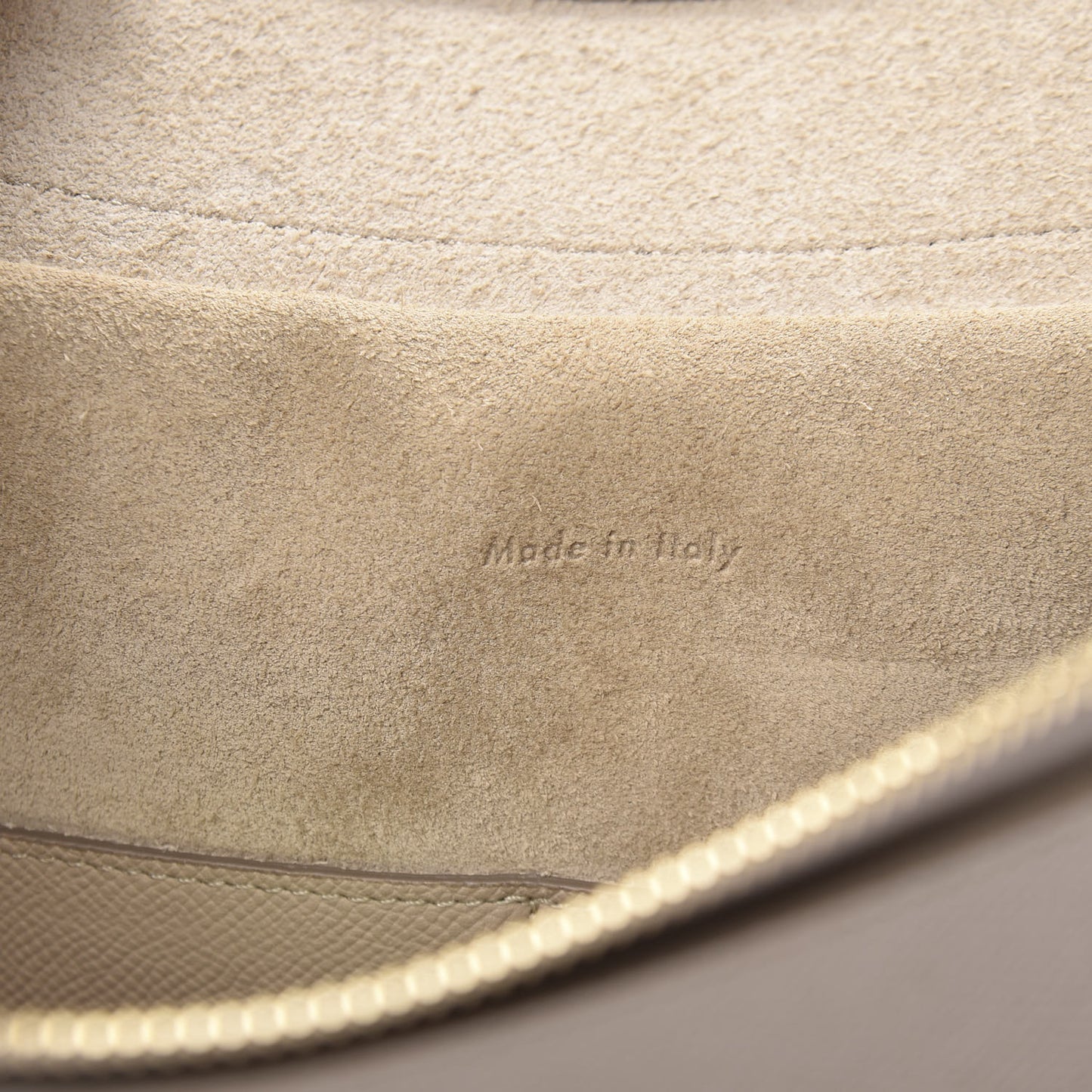 Grained Calfskin Mini Belt Bag Light Taupe