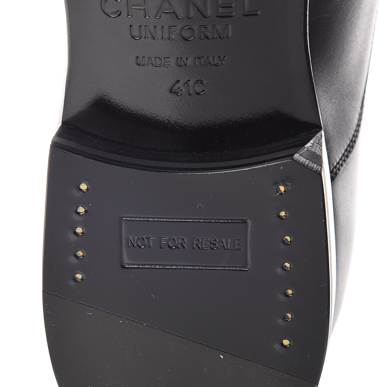 Chanel Calfskin Mens Loafers 41 Black 8 of 9