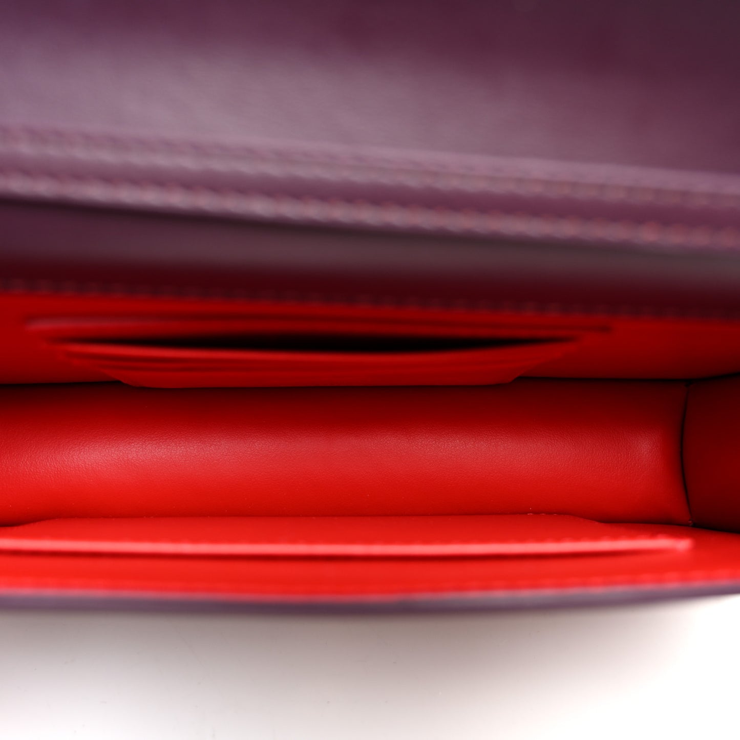 Patent Birdy Snakeskin Embossed Loubi54 Crossbody Clutch Merlot