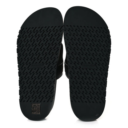 Hermes Calfskin Womens Empire Sandals 38 Black 5 of 9