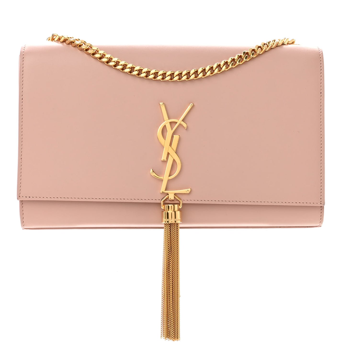 Grain De Poudre Medium Classic Monogram Kate Tassel Satchel Pale Blush