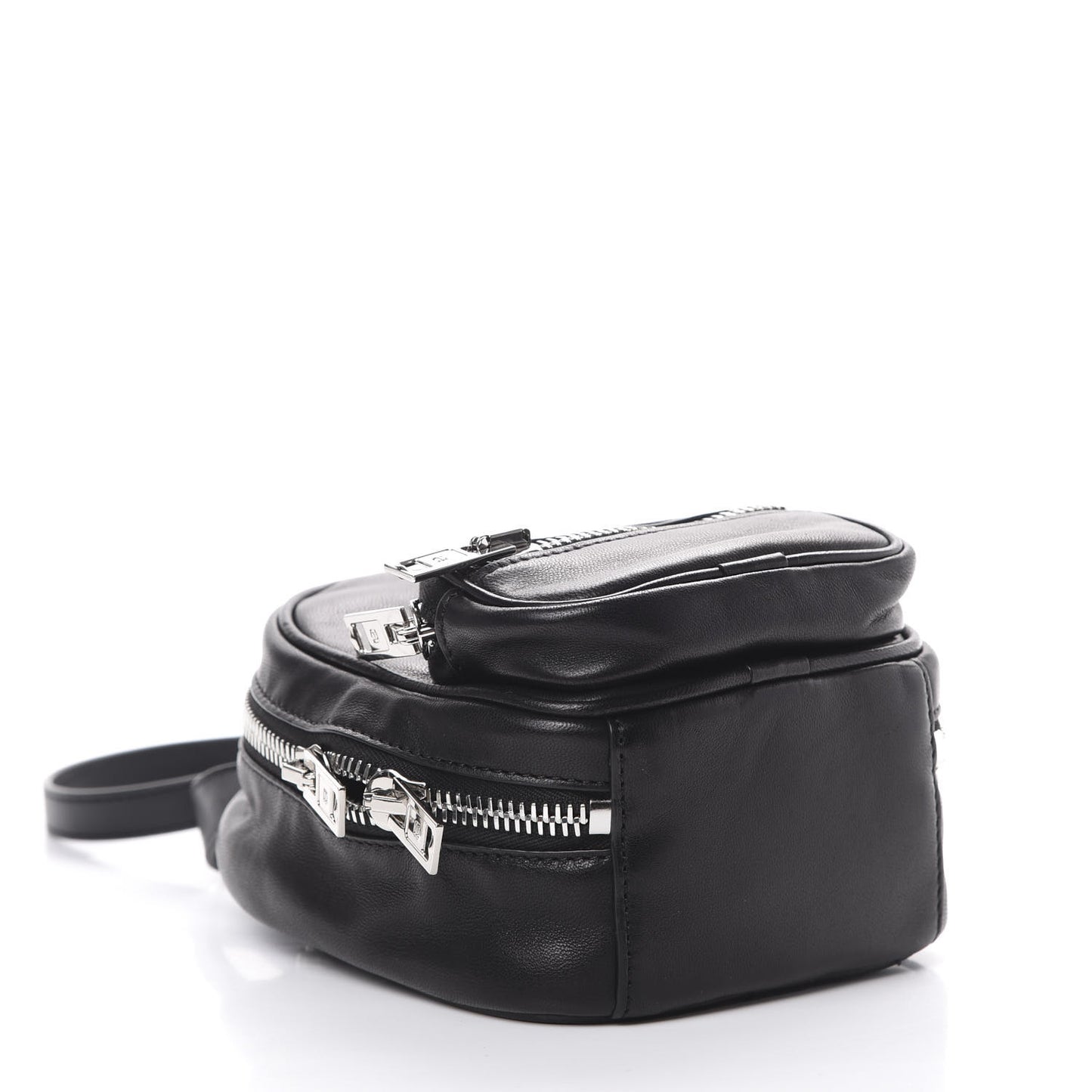 Lambskin Mini Attica Backpack Crossbody Black