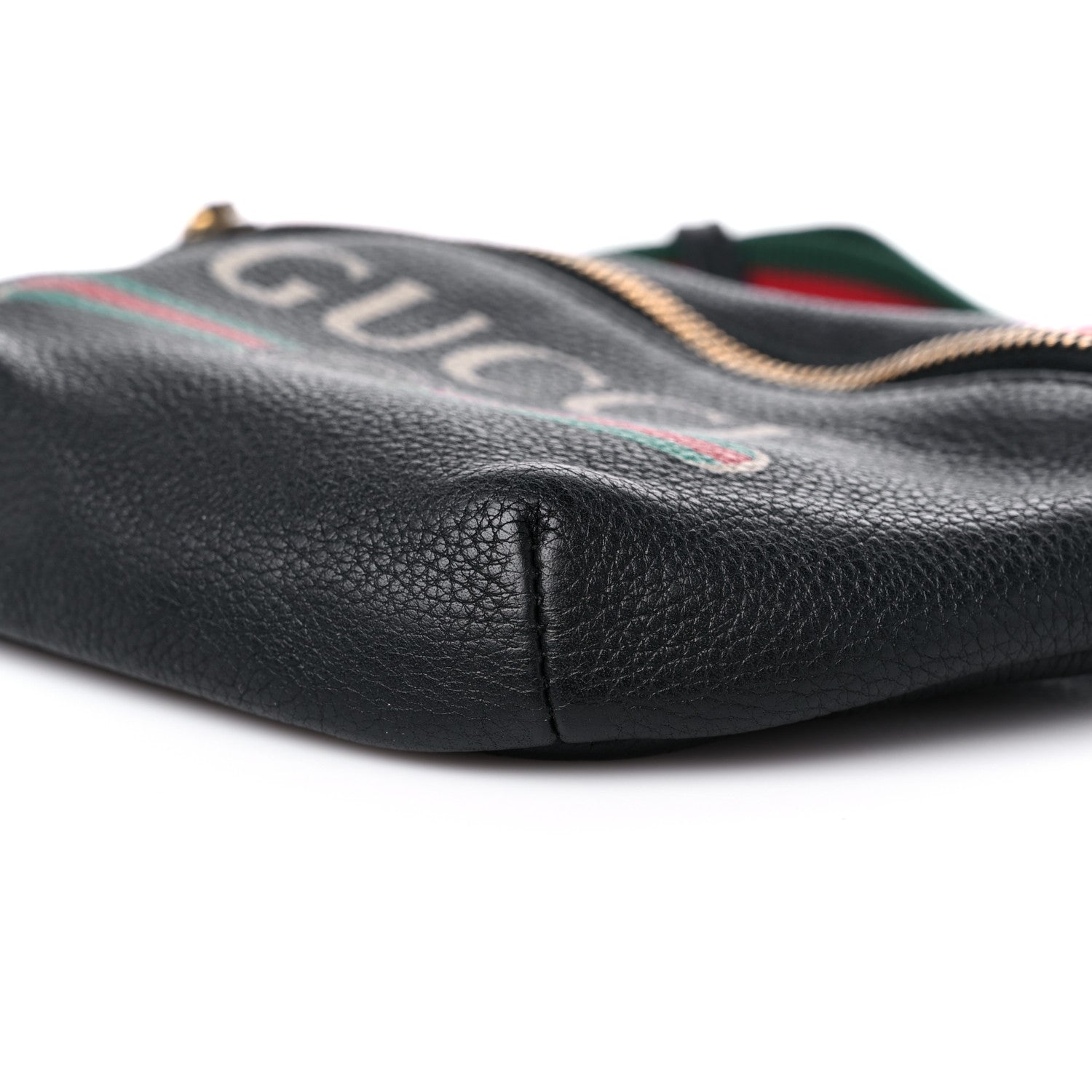Gucci Grained Calfskin Small Logo Belt Bag Black 9 of 12