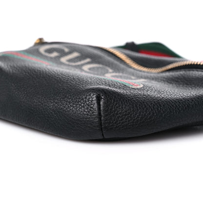 Gucci Grained Calfskin Small Logo Belt Bag Black 9 of 12