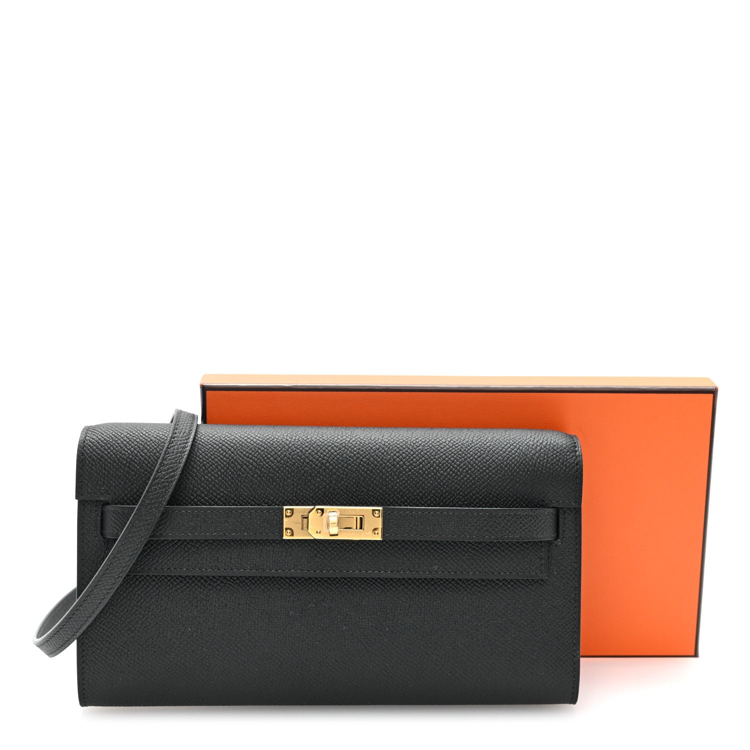Hermes Epsom Kelly Wallet To Go Black 11 of 11