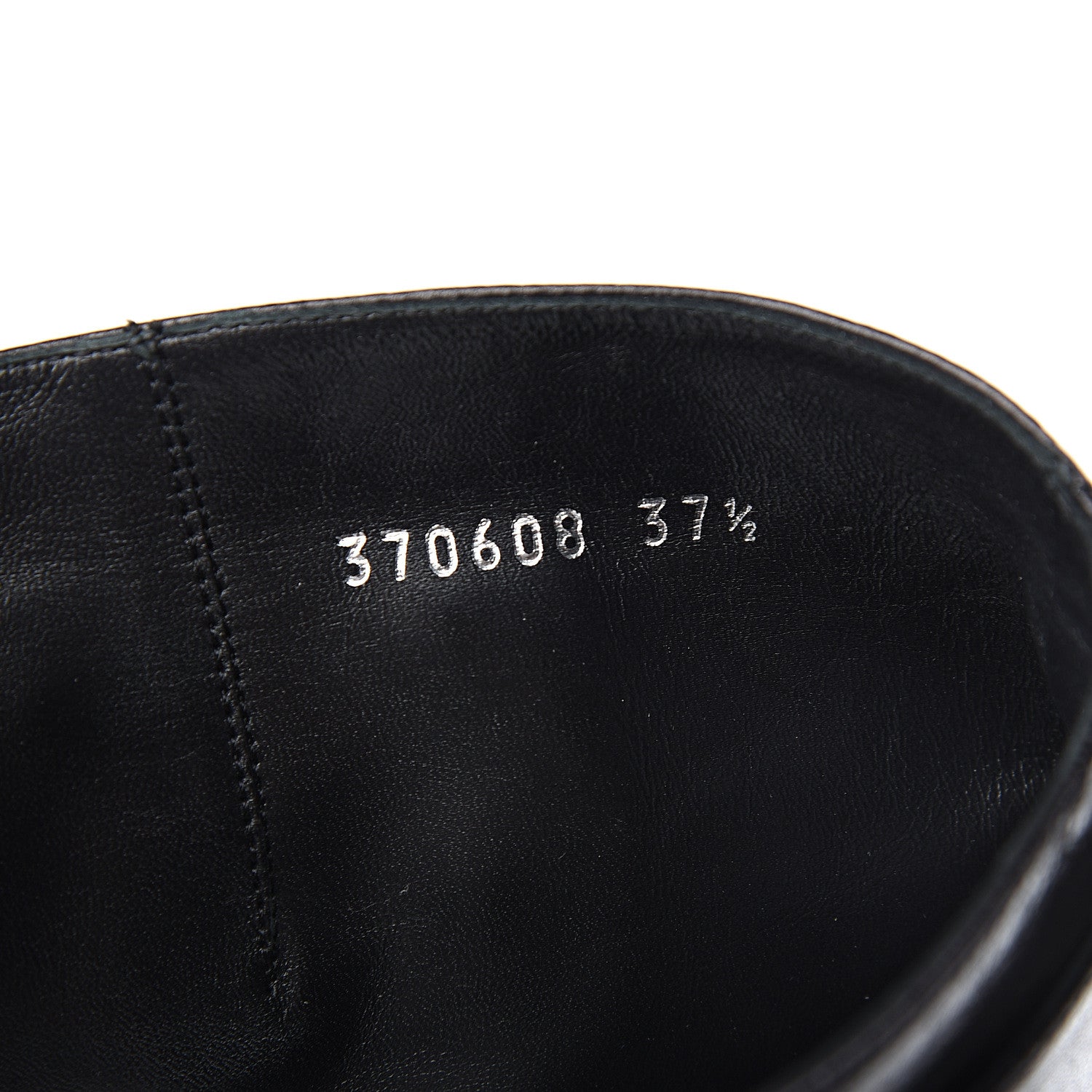 Gucci Calfskin Interlocking G Sachalin Riding Boots 37.5 Black 7 of 9