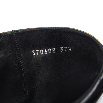 Gucci Calfskin Interlocking G Sachalin Riding Boots 37.5 Black 7 of 9
