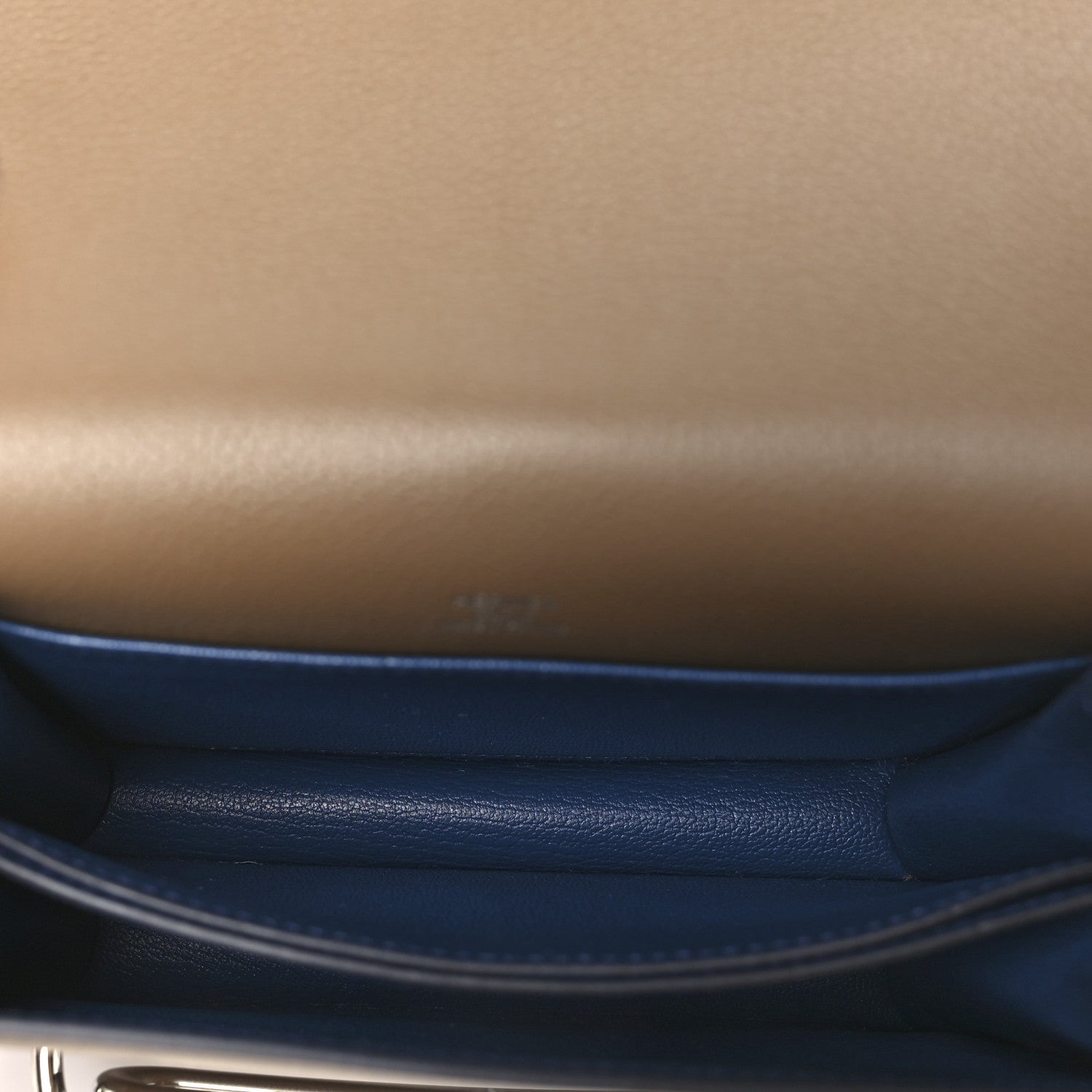 Hermes Evercolor Verso Mini Sac Roulis Beige De Weimar Bleu De Malte 5 of 10
