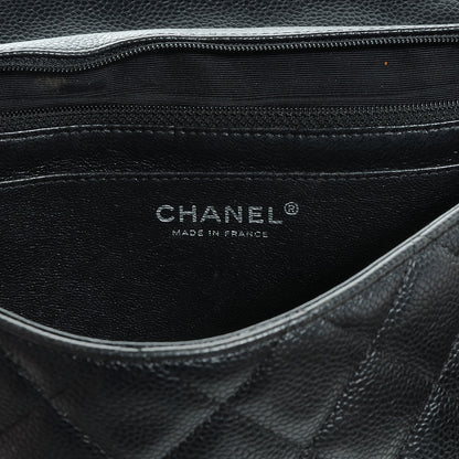 Chanel Caviar Jumbo Single Flap Black 6 of 7