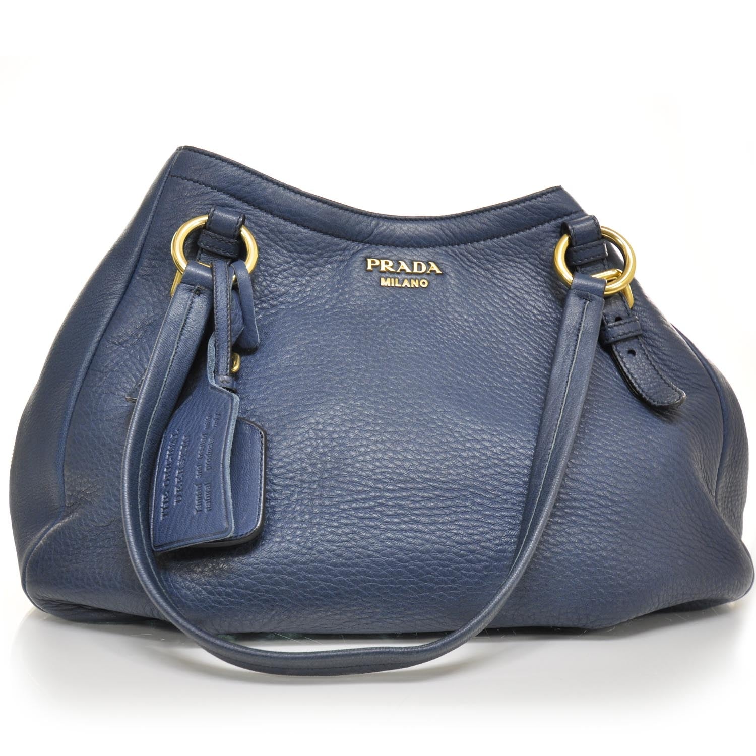 Prada Cervo Deerskin Large Tote Denim 1 of 9