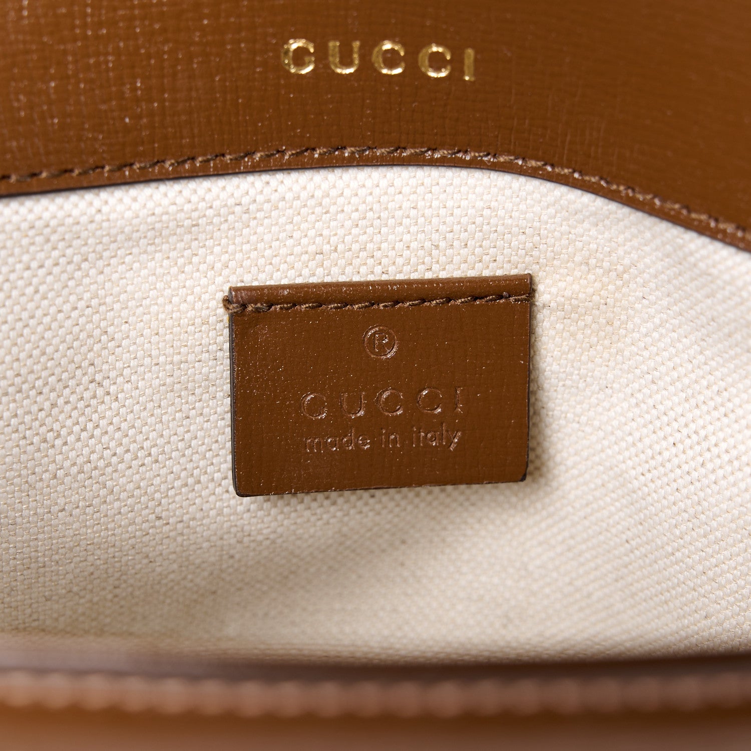 Gucci GG Supreme Monogram Web Mini Horsebit 1955 Shoulder Bag Beige Brown Sugar 6 of 13