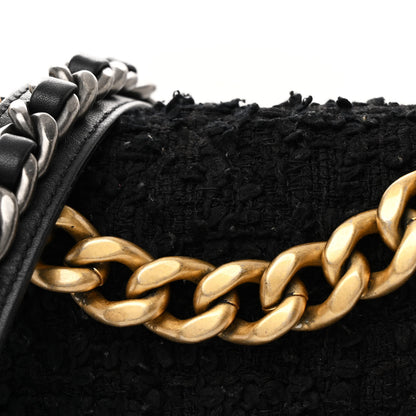 Chanel Tweed Quilted Medium Chanel 19 Flap Black 8 of 13