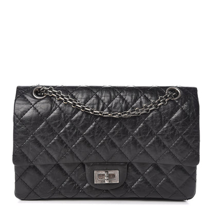 Chanel Aged Calfskin Quilted 2.55 Reissue 225 Flap Black 1 of 11