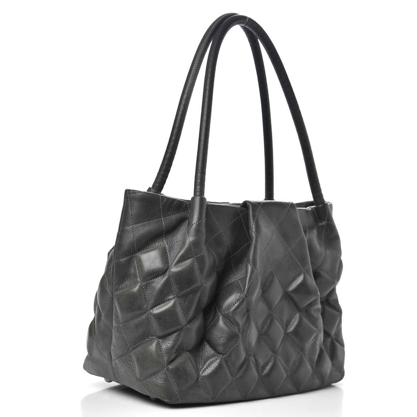 Calfskin Small Sloane Square Tote Black
