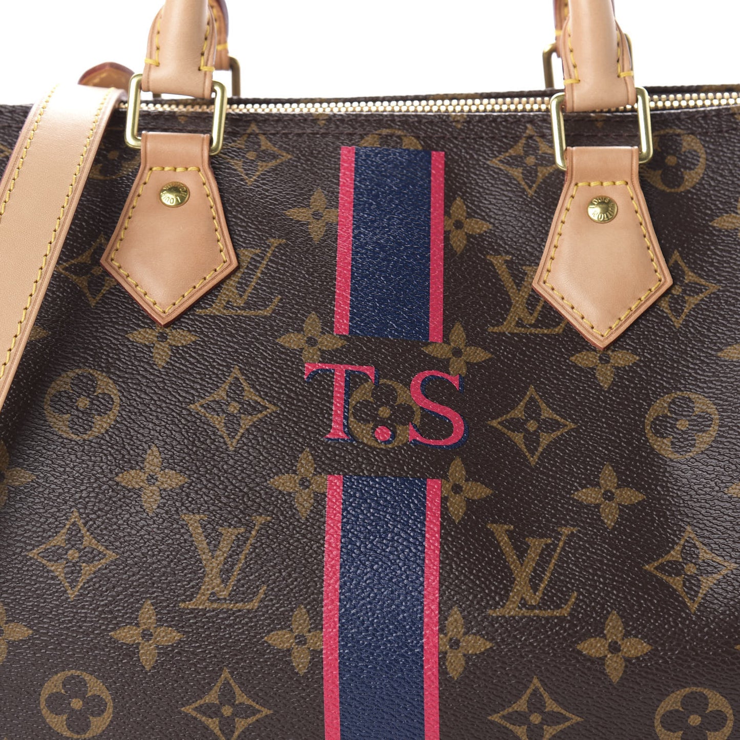 Monogram My LV Heritage Speedy Bandouliere 30 Marine Fuchsia