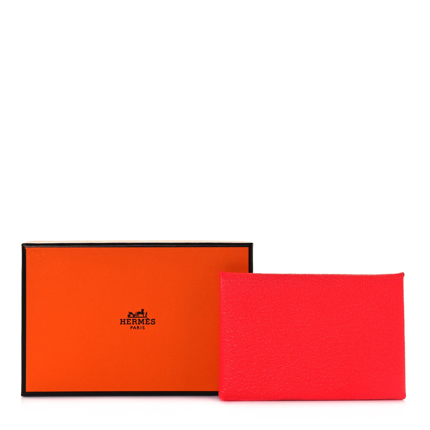 Hermes Chevre Mysore Verso Calvi Card Case Rose Texas Quebracho 9 of 9